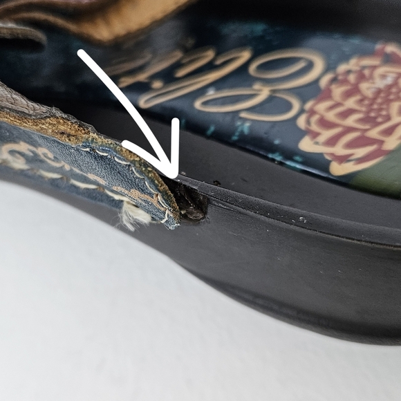 Elite By Corkys Rock Colorful Leather Slip On Shoes 7 - Picture 10 of 10